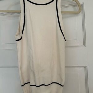 Mango Cream Top with Black Accents